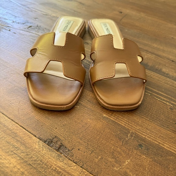 Steve Madden Hadyn Cognac Leather Sandal size 8.5 - Picture 2 of 5